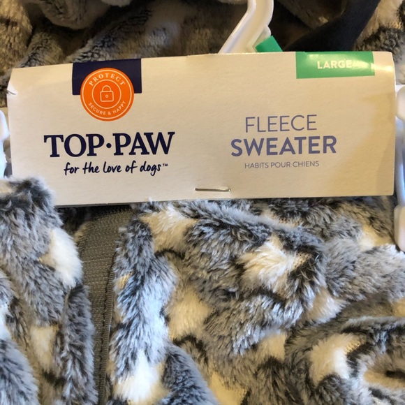 Top Paw Dog Top Paw Fleece Dog Sweater Star Pattern Poshmark